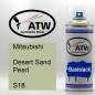 Preview: Mitsubishi, Desert Sand Pearl, S18: 400ml Sprühdose, von ATW Autoteile West.